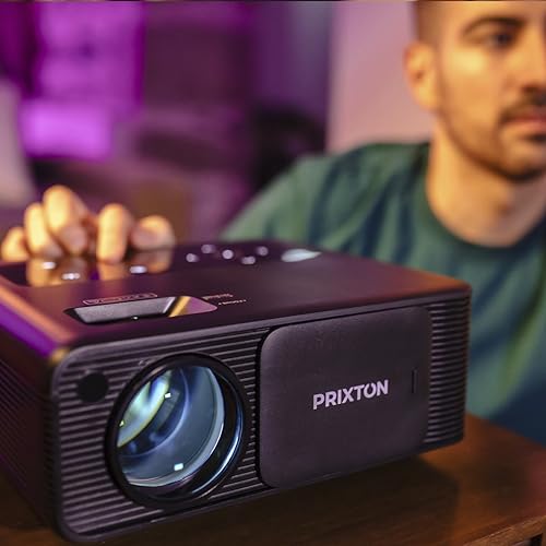 Prixton Videoproiettore Portatile Miró, Led Full Hd, Wifi 5G, 14.000 Lumen, 800 Ansi Lumen, 2 Altoparlanti, Telecomando Incluso, Connessione Hdmi, Usb, Av In - 4