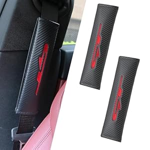 KAELTHAS 2 PCS Car Seat Belt Cover Pad Compatible with Kia K3 K5 Forte Cerato 2021-2025 GT Theme Carbon Fiber Look Car Seat Strap Pads Cushions Comfortable Driving Interior Accessories