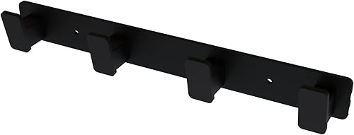 Miniatura 6 de Perchero moderno montado en la pared (negro, 5 ganchos) Negro -,Gris,Blanco,https://www.amazon.com/dp/undefined