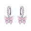 Pink Butterfly Earrings