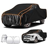 Hail Protector Car Cover for Truck(Length:228"-242") + Gift Windshield Sunshade, Multi-Layered EVA Hail Proof Car Cover, Padded Car Hail Protector for F-150, Silverado, Ram, Sierra,Tundra, etc.