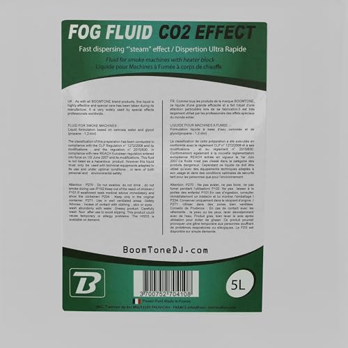 BoomTone DJ Fog Fluid C02 Bidon de liquide fumée 5 L Blanc – vue 4