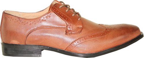 Coronado Mens Dress Shoe Milano-1 Classic Oxford Fashion Wing Tip Style Leather Lining4