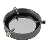filtros solares telescopio Precaución: nunca mires al sol, ya sea directamente o a través de un telescopio, sin un filtro solar protector instalado profesionalmente que cubre completamente la parte delantera del instrumento, o podría causar daños oculares permanentes.