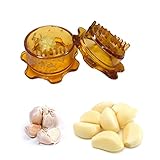 Angel’s Peel Lounge Garlic Mincer, Manual Garlic Grinder for Quick Meal Preparation - Kitchen Tools for Mincing Garlic, Ginger, Herbs, Nuts (Orange)
