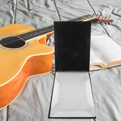 ARTSEWPLY A4 Horizontal Flip Music Sheet Folder for Marching Band with Adjustable Pages, Sturdy Sheet Protector Binder for Trumpet, Clarinet, and Instrument Practice