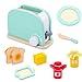 BAOZUPO Jouet de cuisine en bois, grille-pain, machine à café, mélangeur, presse-agrumes, cadeaux éducatifs, maison de jeu, jeu, jouet éducatif précoce, vacances, anniversaire, cadeaux de Noël pour en