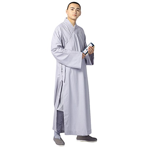 Bata de verano budista Shaolin monje de algodón artes marciales