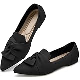Top 10 Best Flat Shoes for Working Out: Comfort & Style 14 HARENCE Ballet Flats Shoes for Women: Dressy Pointed Toe Knit Flats with Bow Comfortable Walking Shoes for Wedding Working Black