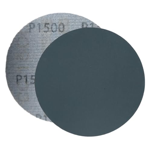 HOTCKB 60 Pièces Papier Abrasif Humide et Sec 75mm Disque à Poncer Grain 1500 Auto-agrippant Rond Papier de Verre