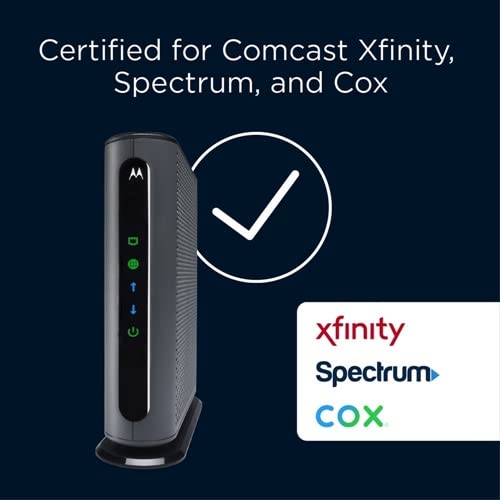 MOTOROLA 8x4 Cable Modem, Model MB7220, 343 Mbps DOCSIS 3.0, Certified by Comcast XFINITY, Time Warner Cable, Cox, BrightHouse, and More (No Wireless) by Motorola - Image 2