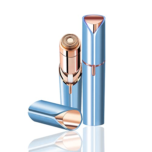 Facial Hair Removal for Women, Mini Epilator Portable Anytime, Suitable for Facial Bikini Peach Fluff on Beard Lips Chin, USB Charging(Sky Blue)