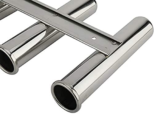 Yaemarine 2-Pack Boat Fishing 3 Tube Rod Holder 316 Stainless Steel Fishing Rod Rack Mirror Finish For Marine Boat Yacht Camper #TOP4
