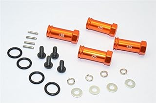 GPM For Traxxas Slash 4X4 Upgrade Parts Aluminum Hex Adaptor (+25mm) - 4 Pcs Set Orange