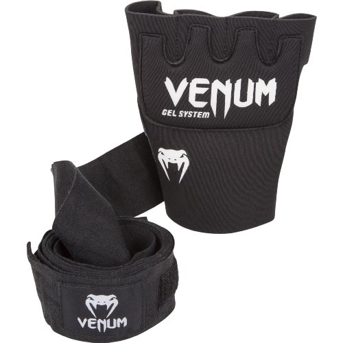 Venum Kontact ジェルグローブラップ ブラック One Size Fit