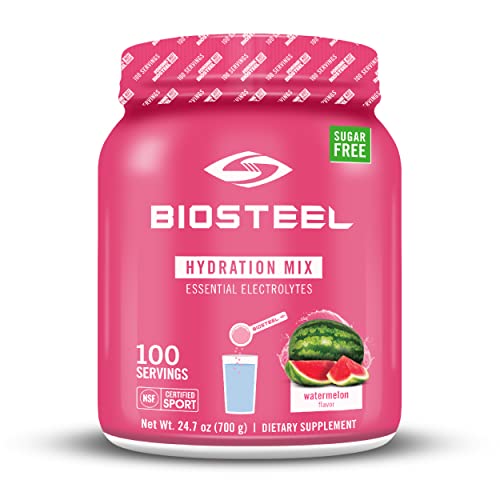 Biosteel Zero Sugar Hydration Mix, Great Tasting Hydration With 5 Essential Electrolytes, Watermelon Flavor, 100 Servings Per Tub #TOP19