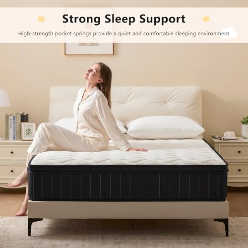Moccona Queen Mattress 12 Inch Hybrid Mattress Queen With Memory Foam thumb #1