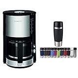 Krups Proaroma Plus Filterkaffeemaschine KM3210 | 10 Tassen | 1100 Watt | Schwarz mit Edelstahlapplikationen + Emsa 513361 Travel Mug Classic | Thermo-/Isolierbecher | Fassungsvermögen: 360 ml Krups Proaroma Plus Filterkaffeemaschine KM3210 | 10 Tassen | 1100 Watt | Schwarz mit Edelstahlapplikationen + Emsa 513361 Travel Mug Classic | Thermo-/Isolierbecher | Fassungsvermögen: 360 ml