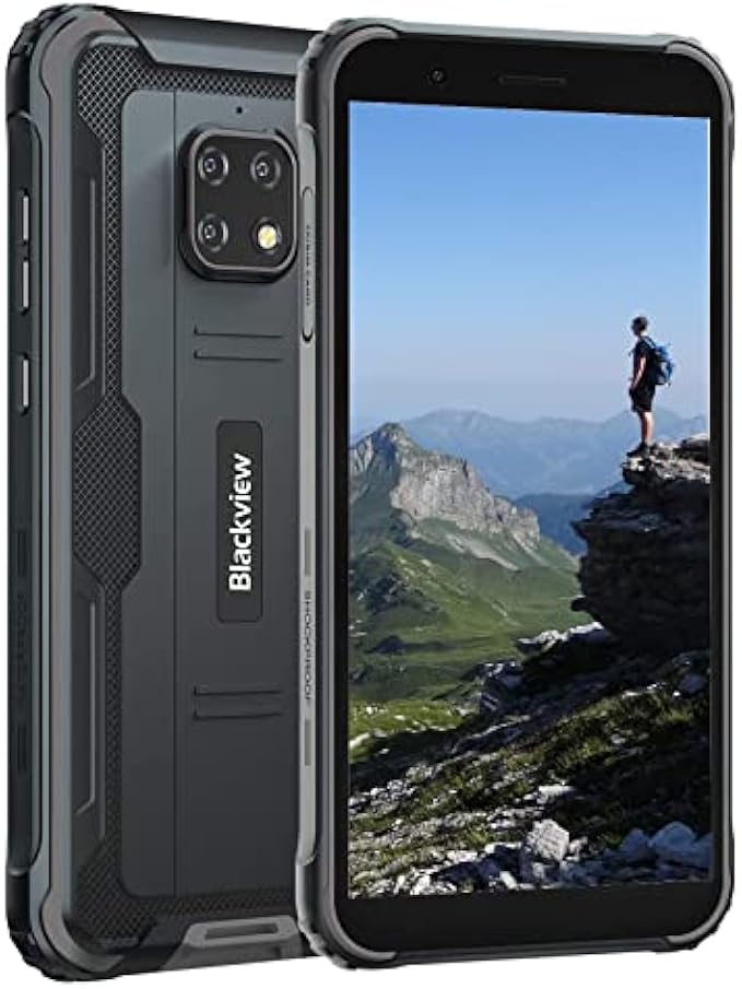 Blackview Rugged Smartphone Unlocked, BV4900 Unlocked Cell Phone, 3GB+32GB/ SD 128GB Expandable Unlocked Phones, IP68 Waterproof Smartphone, 5.7" HD+ 5580mAh Battery, NFC, Android Phone for T-Mobile