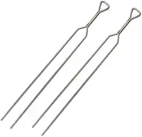 Kit 2 Espeto Inox Duplo Churrasco Costela N85 Gastrobel