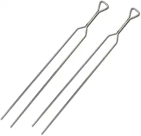 Kit 2 Espeto Inox Duplo Churrasco Costela N85 Gastrobel
