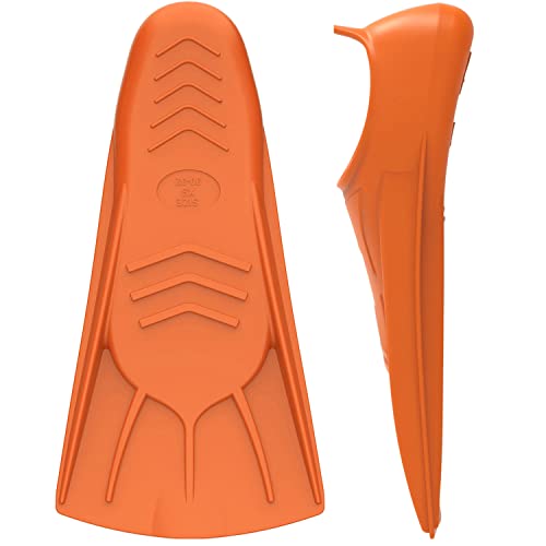 Wstoo Swimming Fins, Silicone Swimming Training Fins,Swimming Flippers Short Blade Build Leg Strength For Your,Size Suitable For Adults And Kids Unisex (F, X-Small) #TOP1