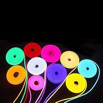 Neon Light Strip LED 12V 6*12mm Flexible Silicone IP67 Waterproof Blue