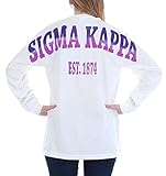 Sigma Kappa Stadium Shirt White Small