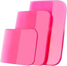 CGEAMDY Pack of 3 Flexible Squeegee, Vinyl Wrap Scraper, Foiling Tool, Plastic Squeegee for Bubble-Free and Scratch-Free, Car Squeegee for Stickers Rainwater (6.5 + 10 + 12 cm)
