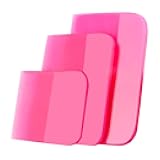 zipelo 3PCS Car TPU Rubber Squeegee, Car Vinyl Wrap Tool Kit, Auto Vinyl Wraps Anti-Scratch Different Sizes Squeegee, Universal Vehicle Window Tint Decal Applicator Tools for Glass Cleaning