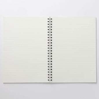 MUJI Planting Tree Paper Double Ring Notebook Ruled Grey A5