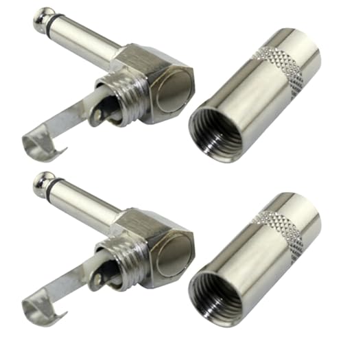 SILENRADAWN 2�� �V���o�[�F ���������� 6.35mm ���m�����v���O �M�^�[�ڑ����v���O �����Ԏg�p�\ �ȒP���t�� �G���L�M�^�[��X�s�[�J�[�Ή� ���ړI���m6.35�j�b�P�����b�L�A�_�v�^�[