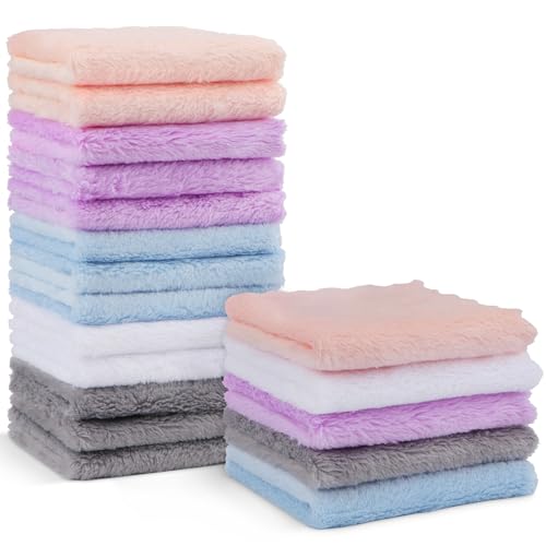 Image of Orighty Baby Washcloths 18-Pack, Premium Microfiber Baby Bath Face Towels, Super Soft and Absorbent Babies Towels for Newborn, Infants and Toddlers, Natural Infant Wipes for Delicate Skin, 9x9 Inch