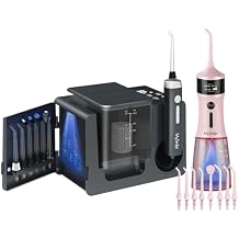 MySmile LP233 Pro Electric Water Flosser Graphite Grey and LP221 Cordless Water Flosser Juicy Pink Combo