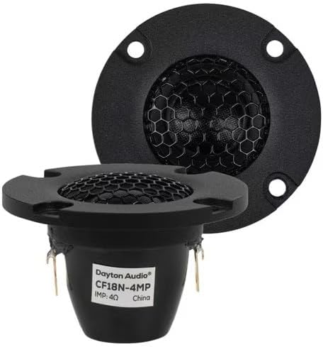 Dayton Audio CF18N-4MP 3/4" Carbon Fiber Dome Neodymium Tweeter Matched Pair 4 Ohm