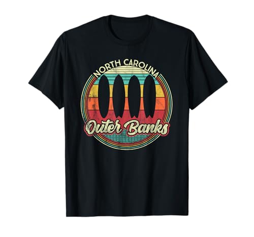 Outer Banks. Planches de Surf rétro - Surf Vintage T-Shirt