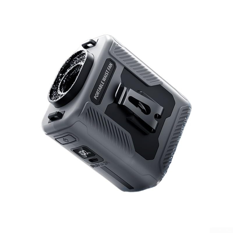 Ventilador de cintura portátil contra el sudor con batería de 6000 mAh recargable