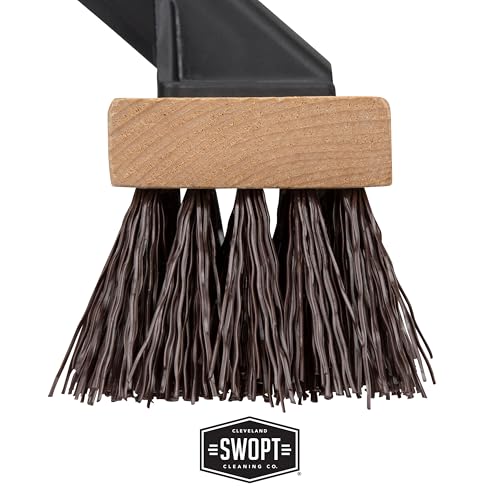 SWOPT 10\' Premium Rough Surface Scrub Brush Head - Deck Brush for Rough and Textured Surfaces, Interchangeable with All SWOPT Cleaning Products for More Efficient Cleaning and Storage
