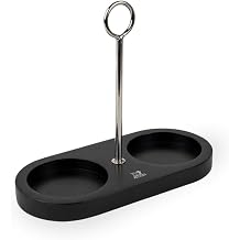 Linea tray mills bamboo black with handle - CHR