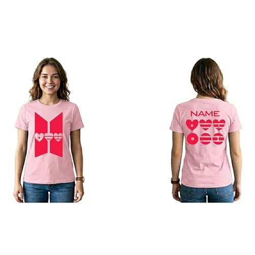 Custom Name k-pop Shirt,Custom Name Concert t-Shirt for Kids Youth,Handmade Decorated T-Shirts