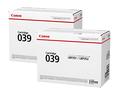 Canon Toner d'origine 039 noir double pack pour impression de documents de bureau - 2