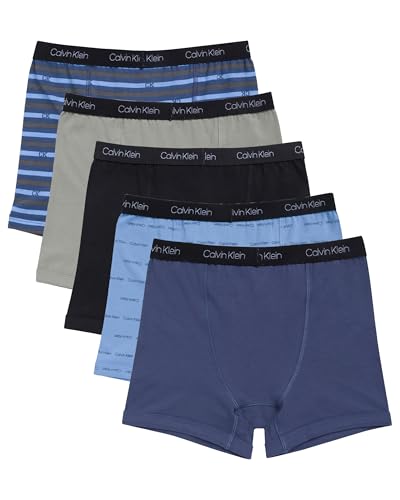 Image of Calvin Klein Kids Boys' Modern Cotton Boxer Brief Underwear 5-Pack
