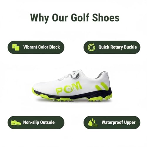 [PGM] レースシステムとメンズ防水ゴルフシューズ 2枚目