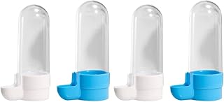 Balacoo 4 Pcs Bird Water Fountain: Automatic Bird Water Dispenser Cage Budgie Drinking Bottle Bird Water Bottle Bird Feeding Accessory for Parrot Budgie Cockatiel