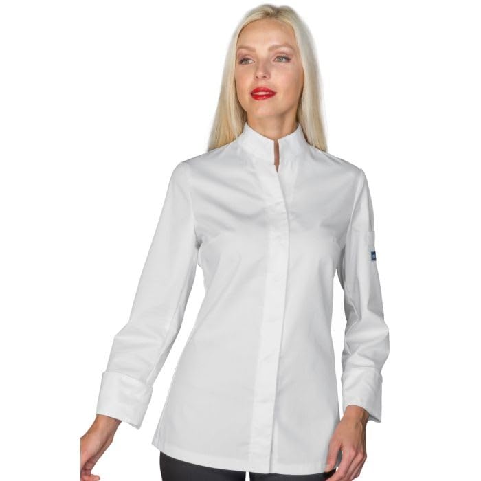 I.sacco Giacca Cuoco BOSTON Donna in Poliestere Cotone (Bianco)