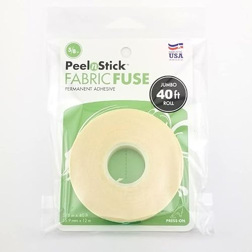 HeatnBond PeelnStick Fabric Fuse Adhesive 5/8\" x 40 ft Roll - Thumbnail 5
