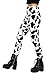 Tipsy Elves Cow Spotted High Waisted Leggings w/Keypocket at Waistband for Women Size XX-Large