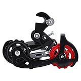 【HOCHWERTIGE METALL-HINTERSCHALTUNG】 Die Heckschaltung ist aus hochwertigem Metall gefertigt, das einem hohen Druck für lange Zeit standhält und eine starke Bruchzähigkeit und Verschleißfestigkeit aufweist.