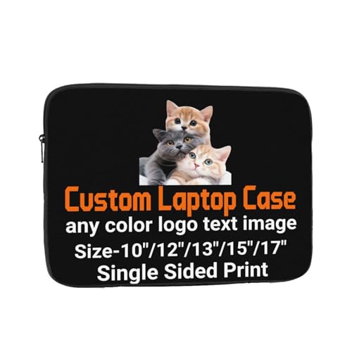 Custom Laptop Sleeve, Personalised Shockproof Protective Cov
