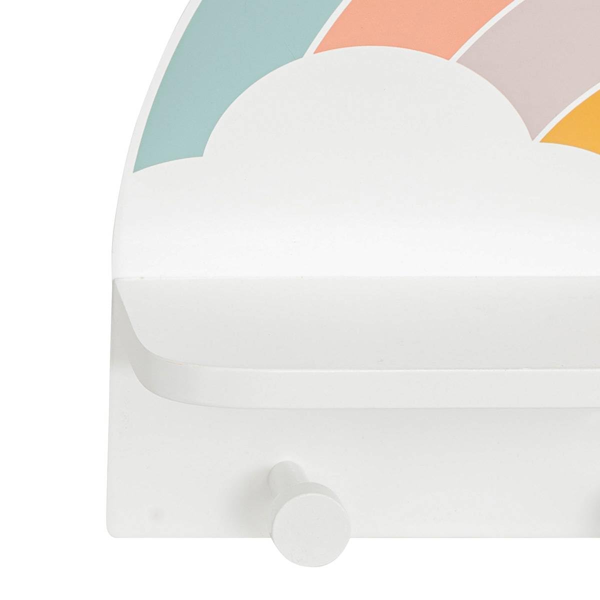 Atmosphera - Crochet pour étagère Enfant soel Rainbow Pattern 4 Crochets